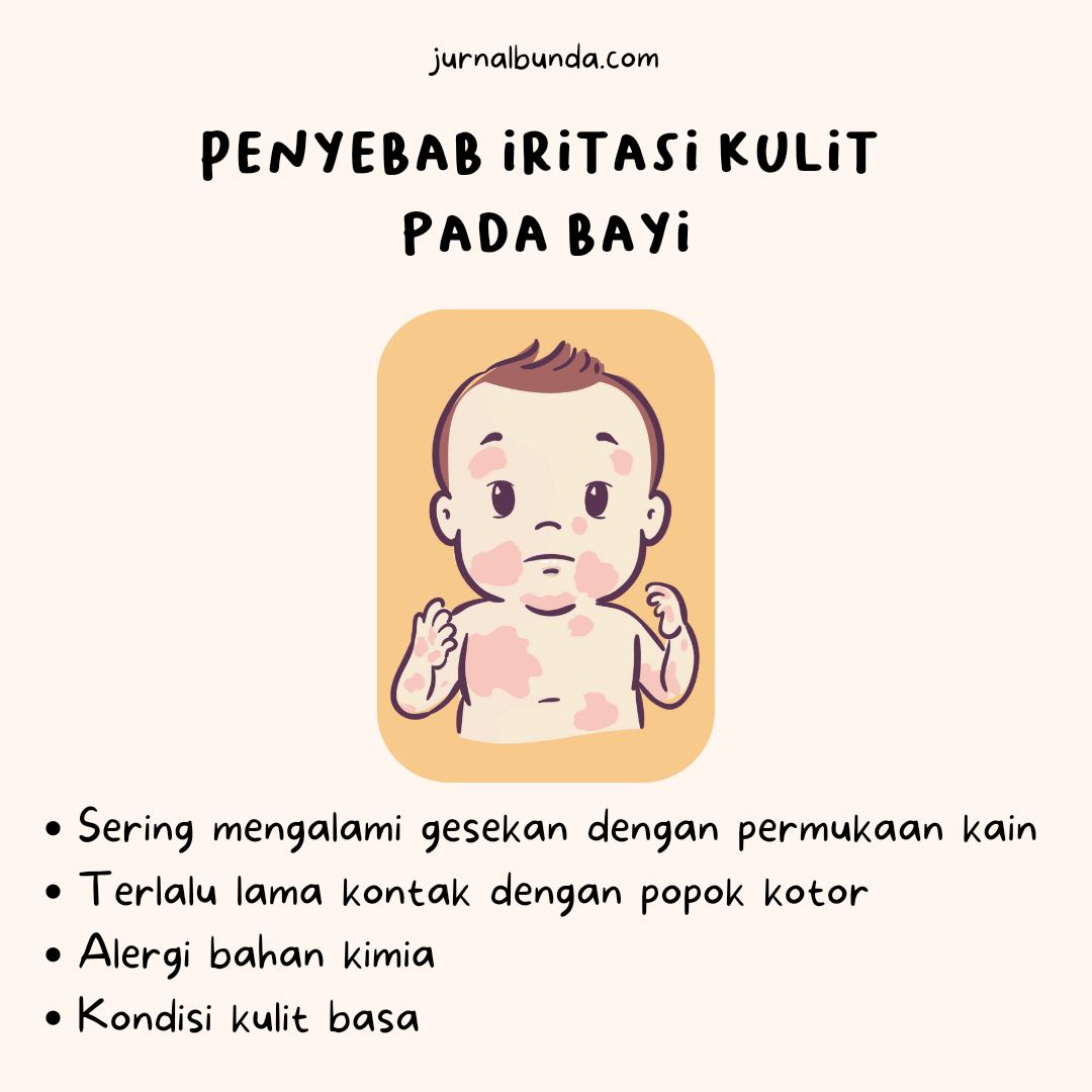 penyebab iritasi kulit pada bayi